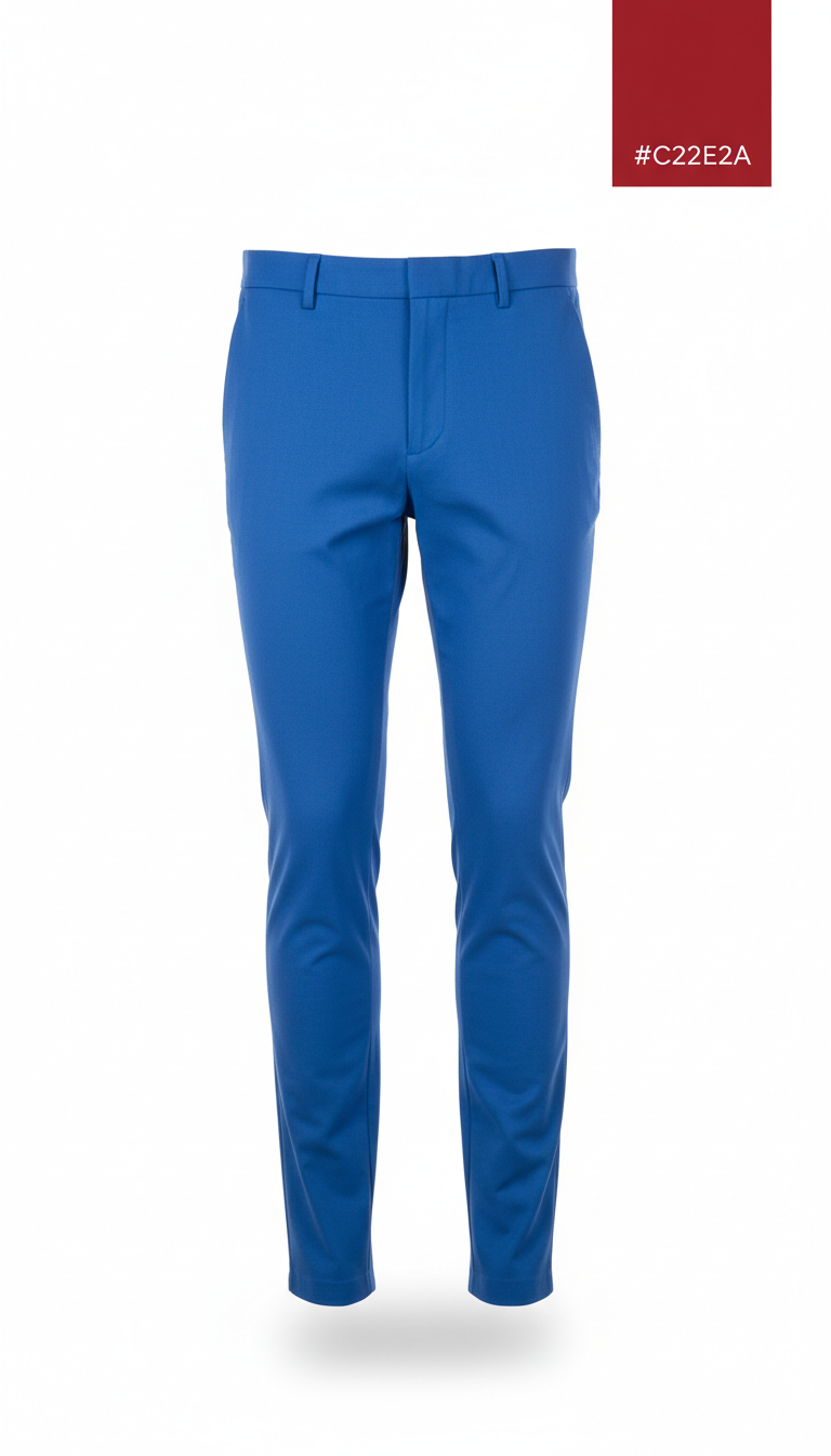 Electric Blue Slim Trousers